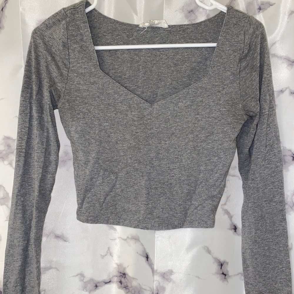 Long sleeve Crop Top
